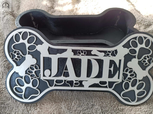 Personalized Treat Box, Dog Treat Box, Custom Dog Treat Gift, Dog Treat Storage, Dog Bone Gift, Dog Treat Jar, Dog Treat Container My Store
