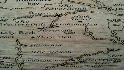 Map of Westeros Cutting Board - Perfect Gift for Game of Thrones Fans My Store