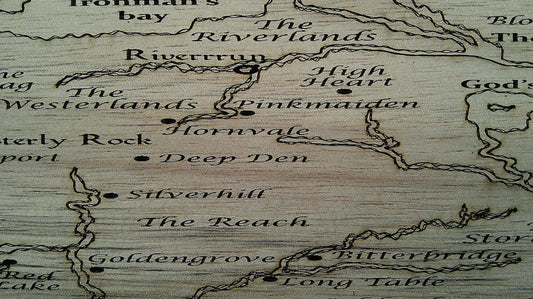 Map of Westeros Cutting Board - Perfect Gift for Game of Thrones Fans My Store