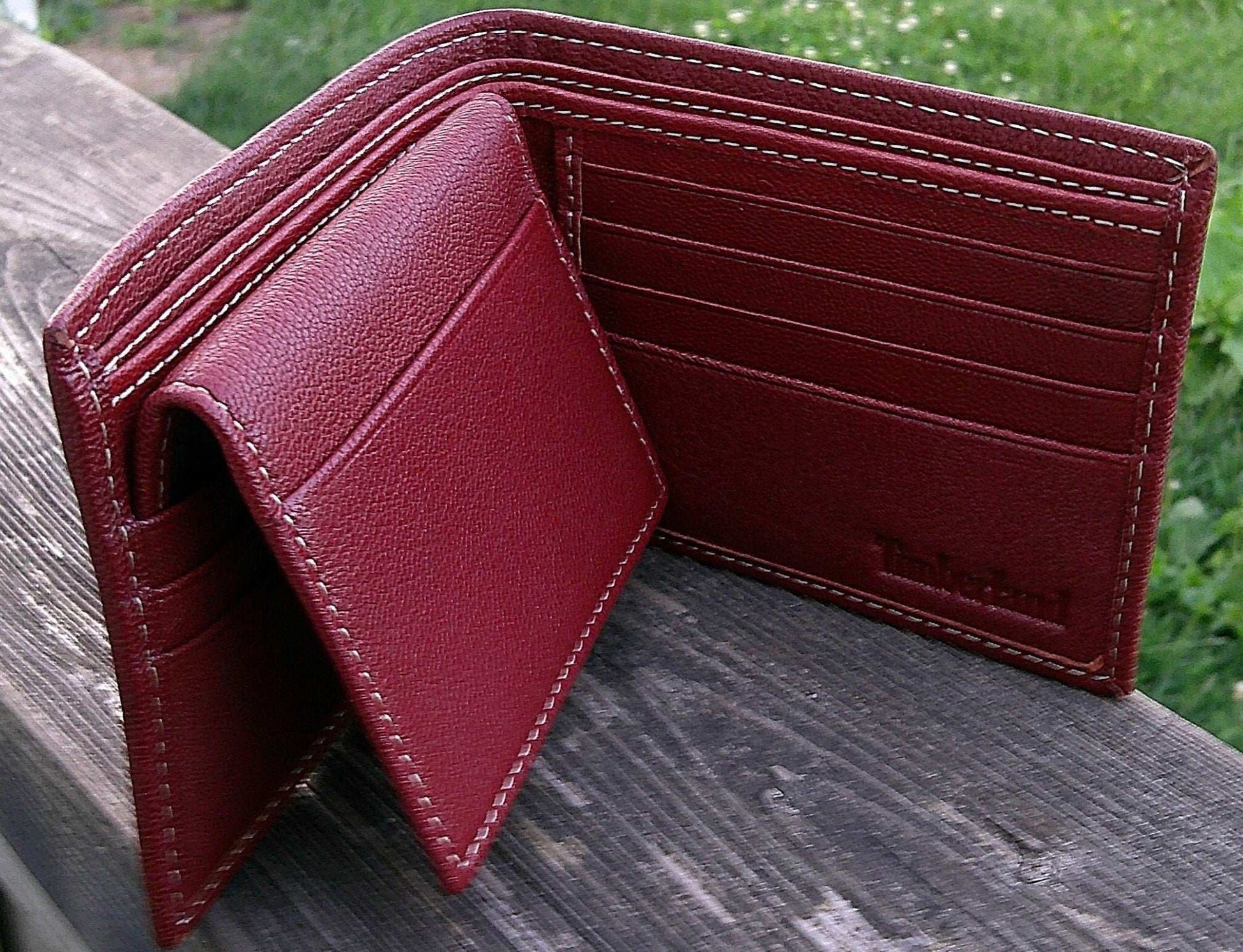 Custom Leather Wallet, Monogram Wallet, Logo Wallet, Leather Bifold Wallet, Leather Folding Wallet, Name Leather Wallet, Initial Wallet My Store