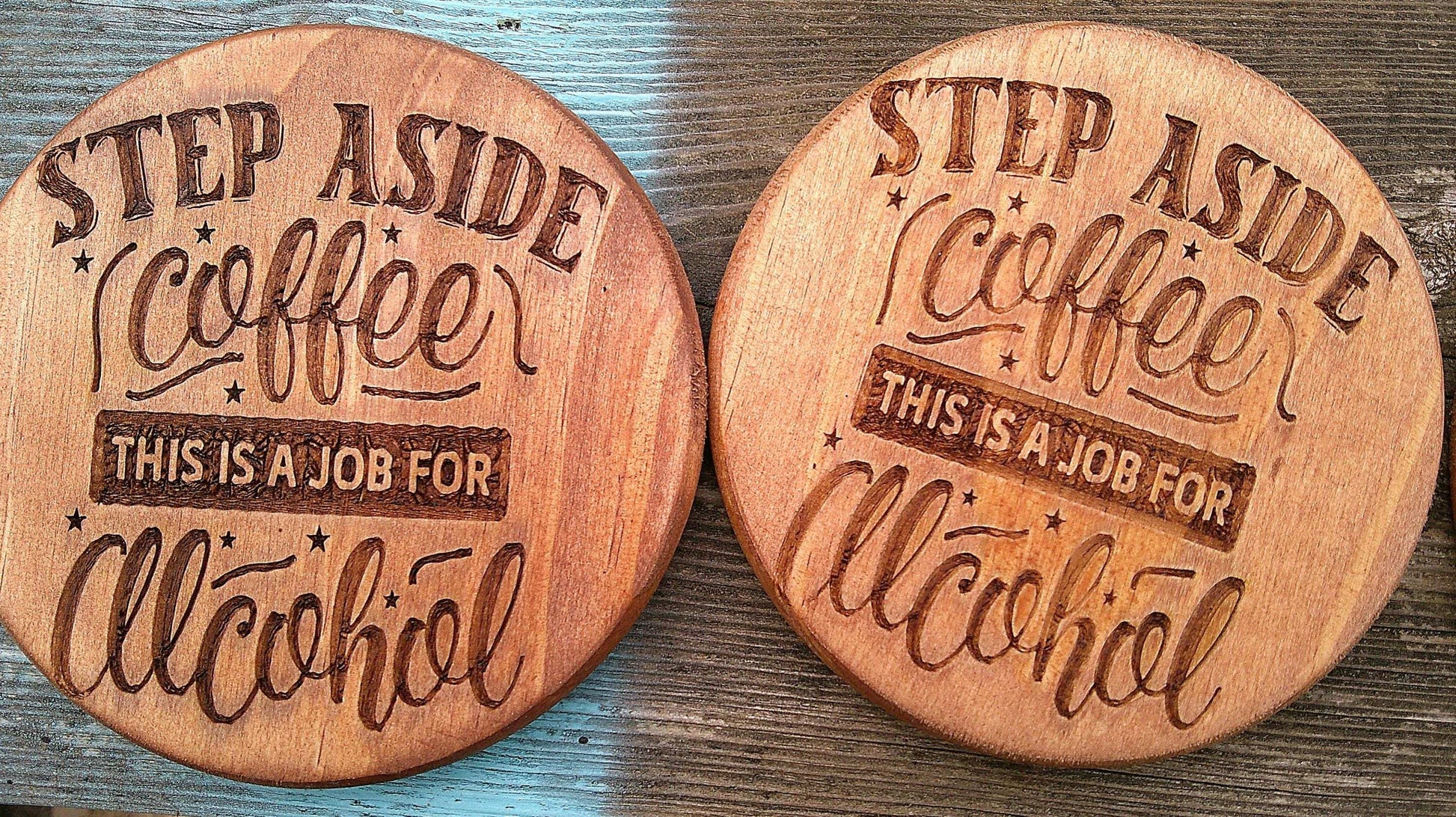 Funny Wooden Coasters, Novelty Coaster gift, My Store
