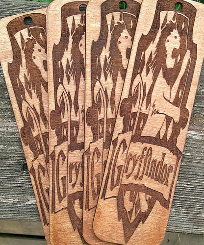 Wizard House Wooden Bookmarks My Store
