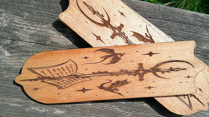 Fantasy Bookmark, Fantasy Book Lover Gift, Wood Bookmark, Engraved Bookmark, Dragon Book Gift, Dragon Bookmark, Fantasy Reader Gift My Store