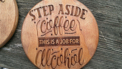 Funny Wooden Coasters, Novelty Coaster gift, My Store