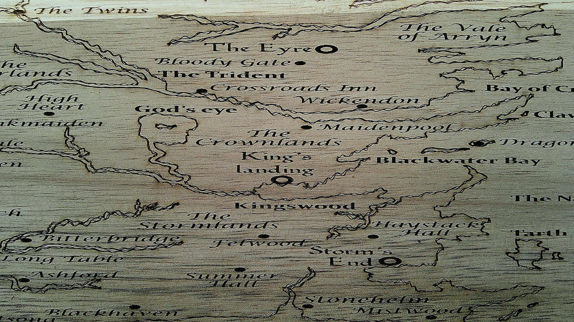 Map of Westeros Cutting Board - Perfect Gift for Game of Thrones Fans My Store
