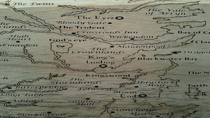 Map of Westeros Cutting Board - Perfect Gift for Game of Thrones Fans My Store