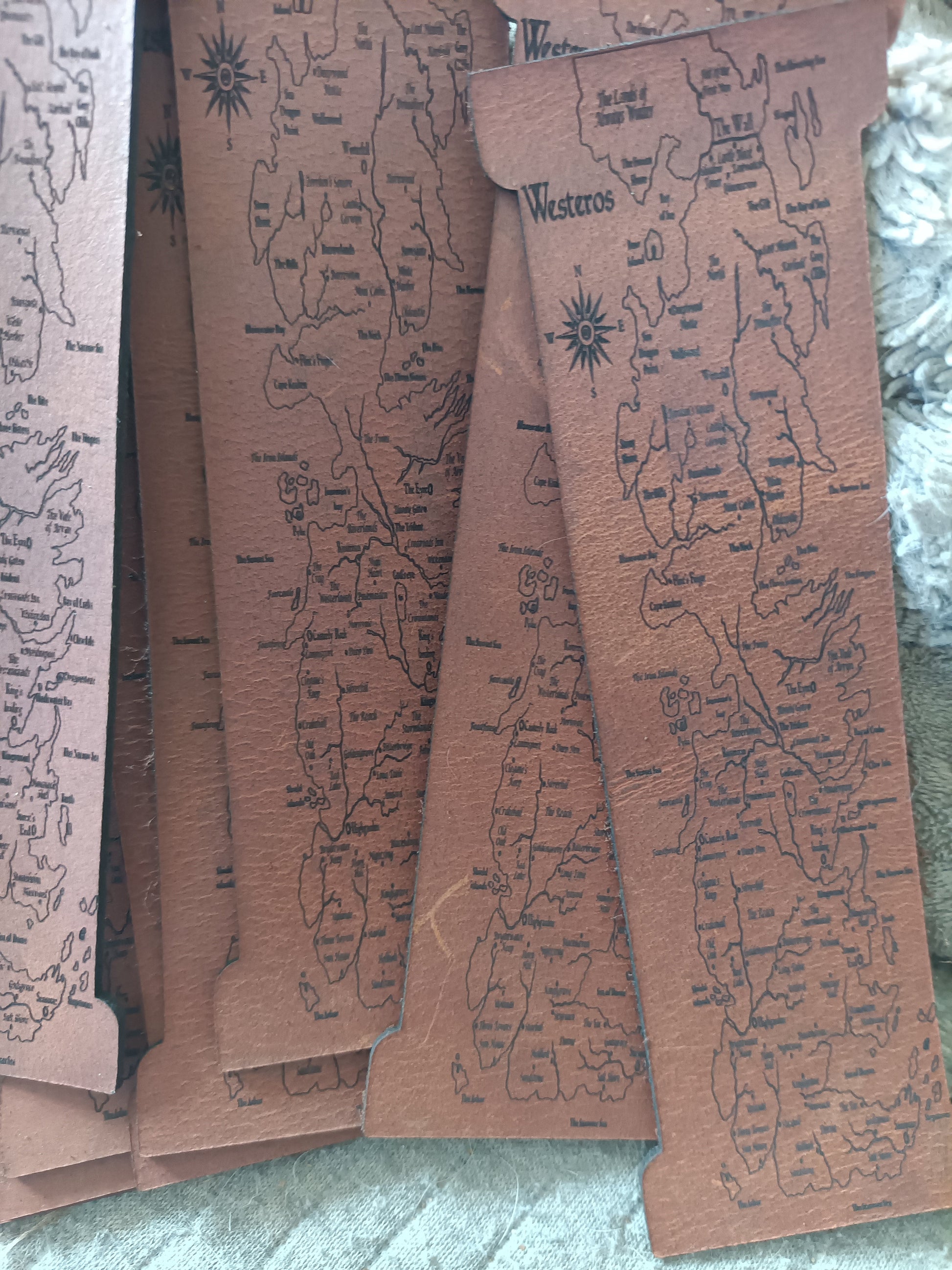Game of Thrones Bookmark, Map of Westeros engraved wooden bookmarks for Game of Thrones fans My Store