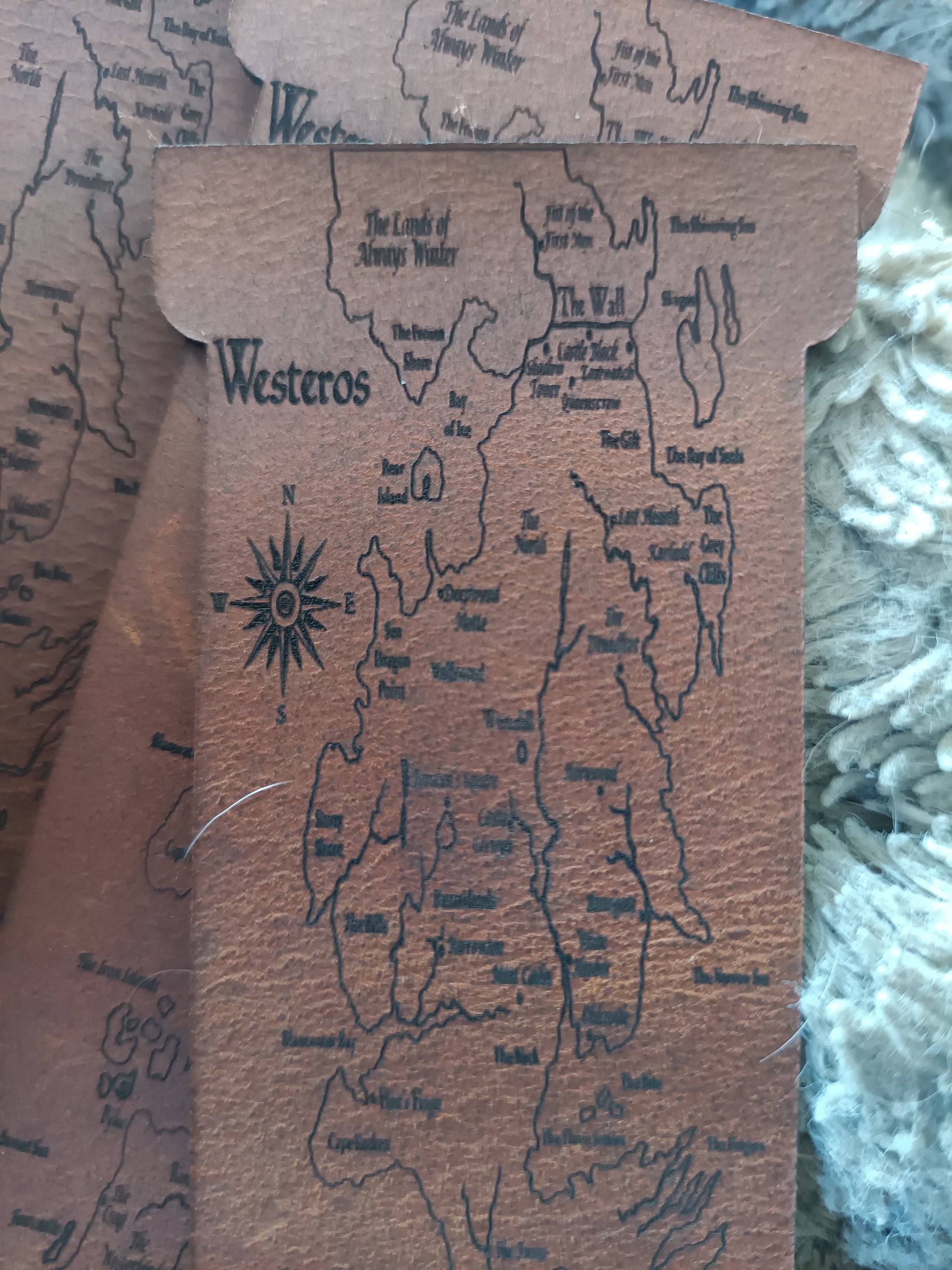 Game of Thrones Bookmark, Map of Westeros engraved wooden bookmarks for Game of Thrones fans My Store
